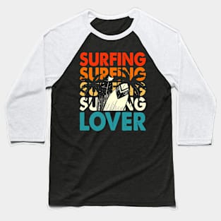 Surfing Lover T Shirt For Women Men Baseball T-Shirt